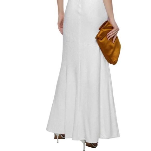 NWT Rachel Zoe Heather Fluid Maxi White Dress Sequin Size 4 - Picture 12 of 17